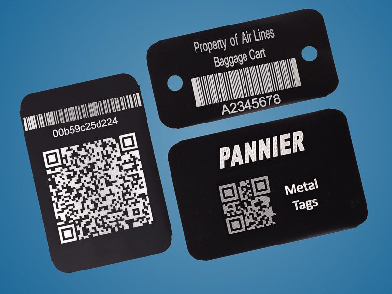 imprima sus propias etiquetas de aluminio anodizado con códigos QR