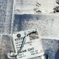 2D Bar Code Tracking Tag After Galvanizing