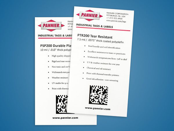 etiquetas de plástico para códigos de barras resistentes al desgarro