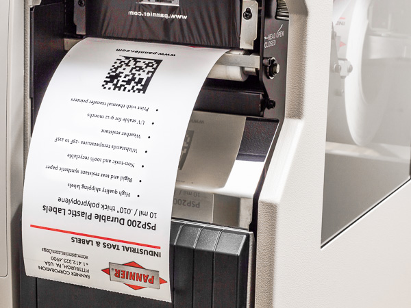 thermal transfer plastic tag printing
