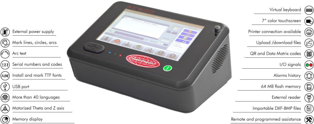 02p-AC500-features Características del controlador de punteado AC500