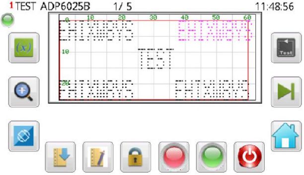 Pantalla de programación del ADP2560BA
