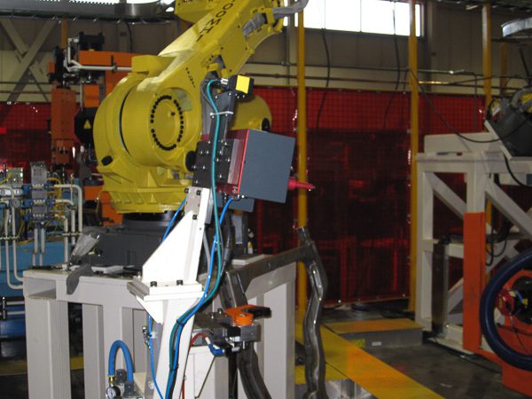 dot peen integrated into automated production line