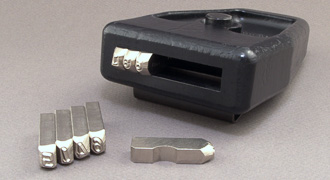 SLE HP800 Foil Stamp Type Holder Hot Stamp Line Holder & Adapter NEW NOS 