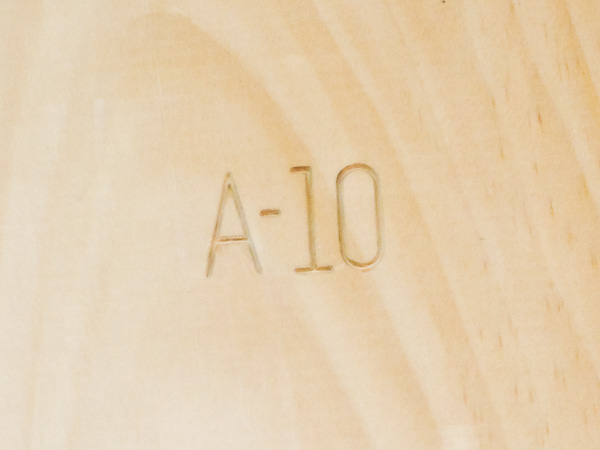 inspection stamp in wood