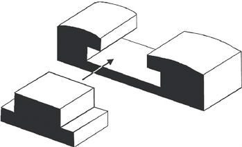 convex flange die mounting