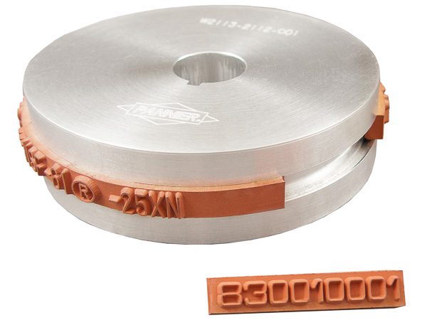 Troqueles de impresión Pann-Off colocados en una rueda de impresión offset