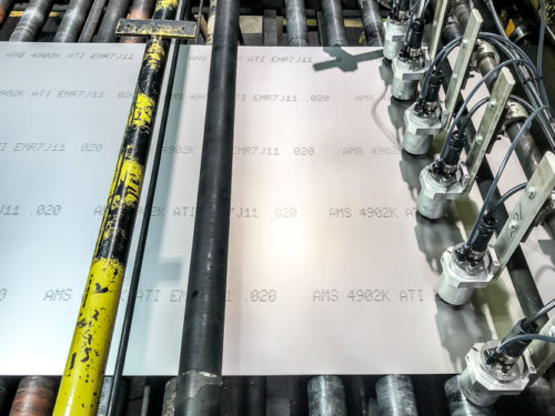 Ink Jet Marking On Metal Plate Processing Line