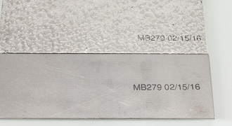 date codes on metal surfaces