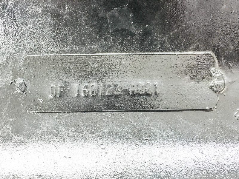 etiquetas metálicas en relieve para el seguimiento del acero galvanizado y pintado