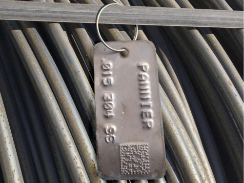2D Bar Code Tracking Tags For Wire Rod Coils