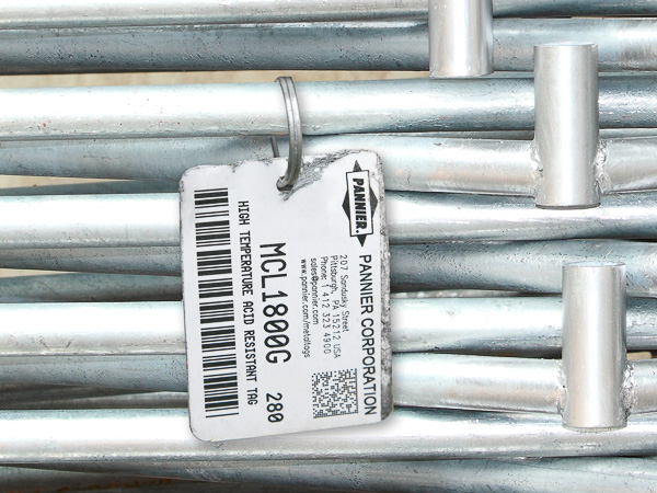 bar code tracking for hot dip galvanizing