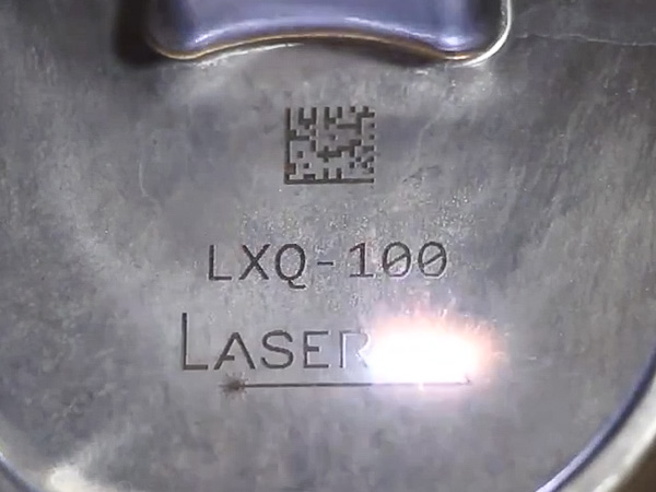 2D data matrix code laser marking