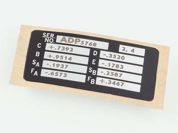 laser marked foil serial label