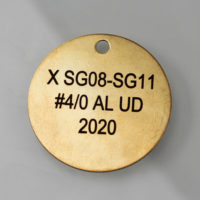 Brass Valve And Pipe Tag Marking