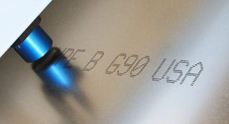 Ink jet printer stenciler metals