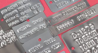 Embossed Metal Tag