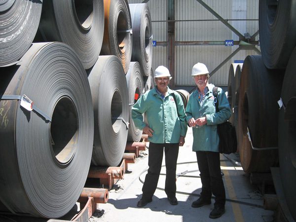 Pannier at steel strip mill