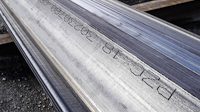 Ink jet printing on steel angle