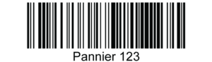 Código de barras 128 ejemplo: Pannier 123