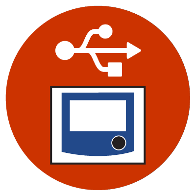Conexión USB para transferir archivos y actualizar el firmware